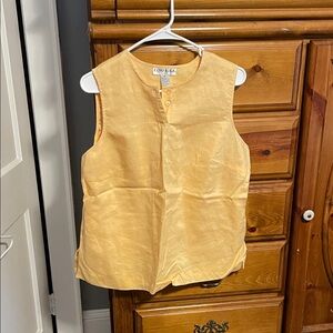 Lands' End Yellow Sleeveless Top